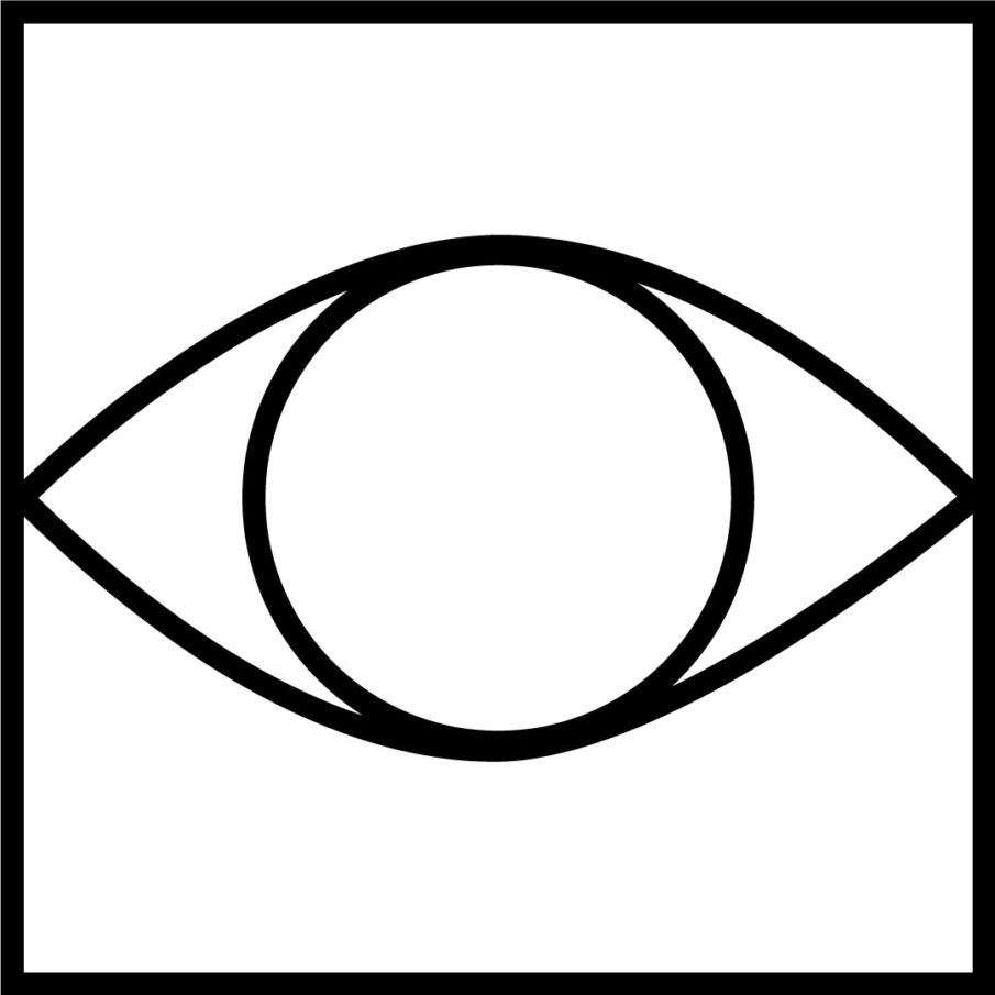La vision du Festival est représentée par un oeil.