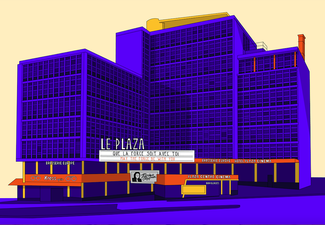 Illustration du bâtiment du Mont-Blanc Centre, Plaza, pour la journée portes ouvertes